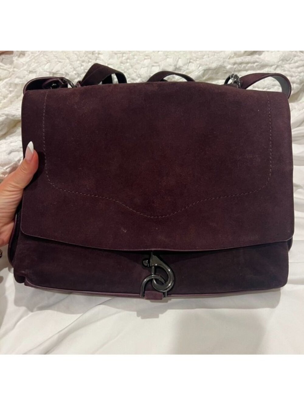Rebecca Minkoff Leather Suede Satchel Bag